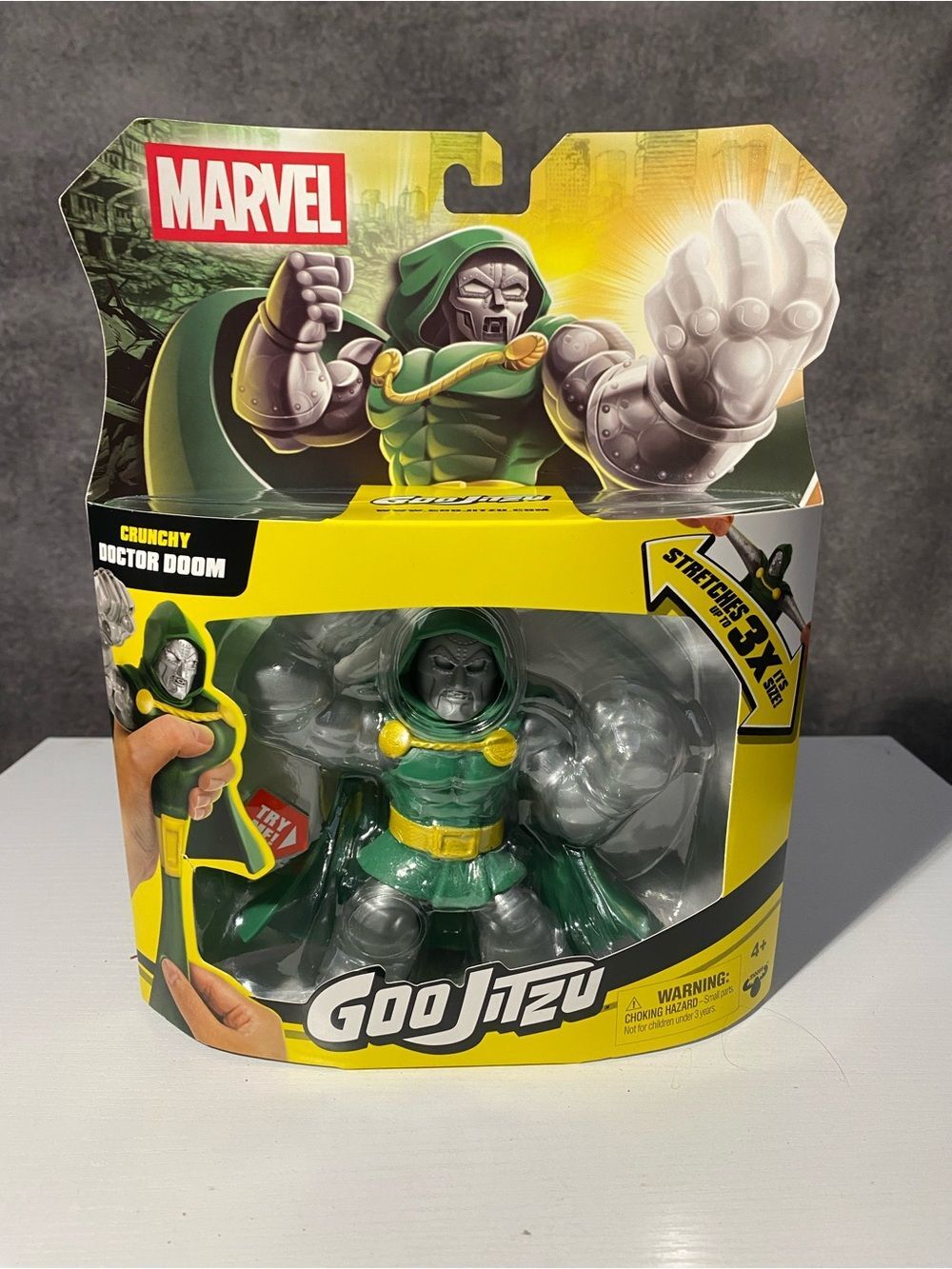 Marvel Heroes Goo Jit Zu Crunchy Doctor Doom Action Figure NIB NIP New Sealed